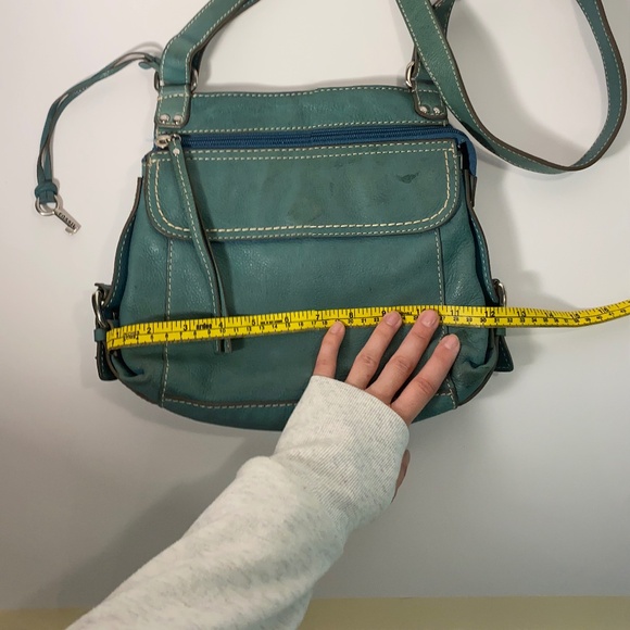Teal Blue Leather Bag | Fossil - Picture 2 of 9